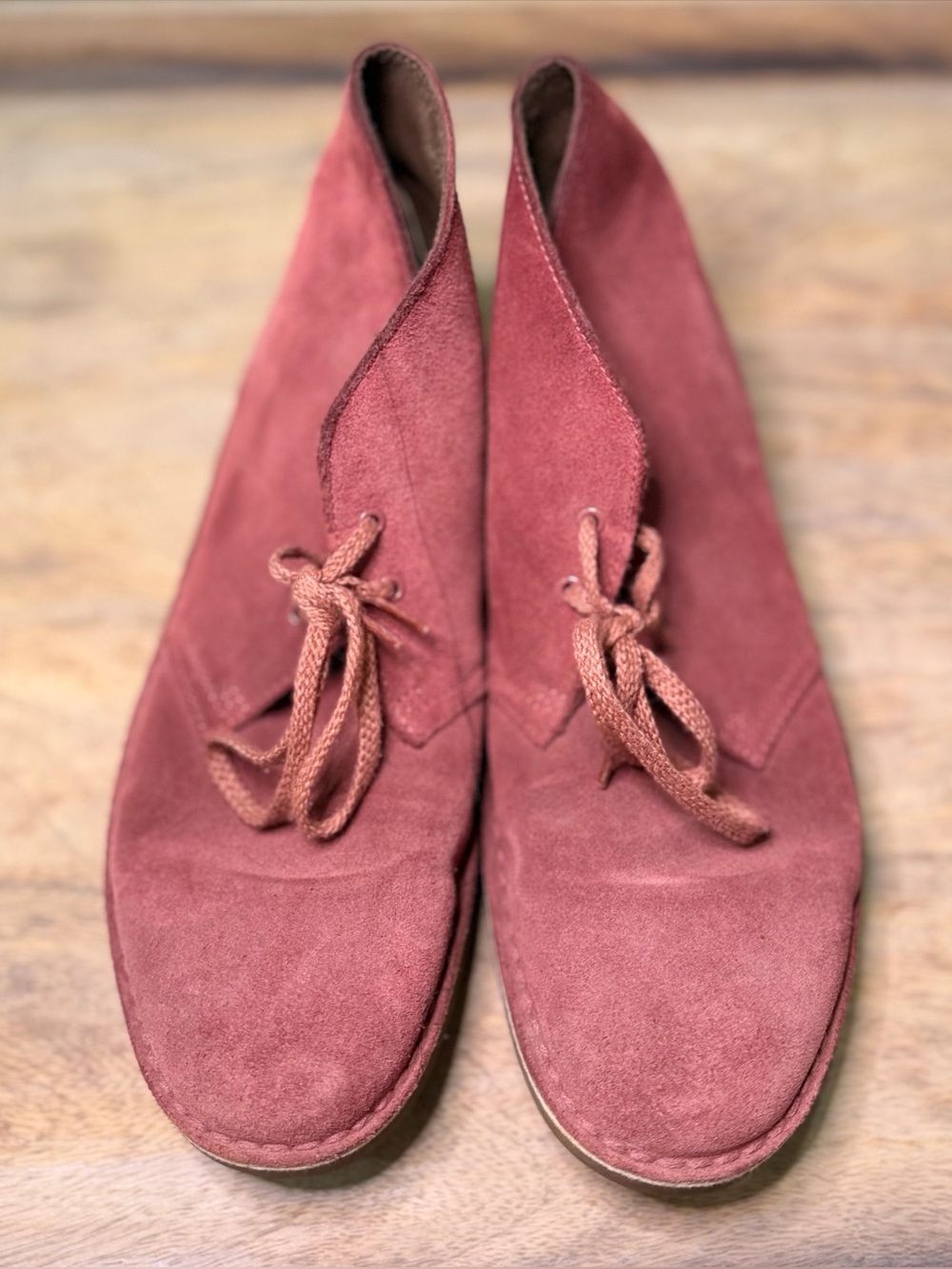 Men’s Suede Clark’s Boots in Dusty Rose